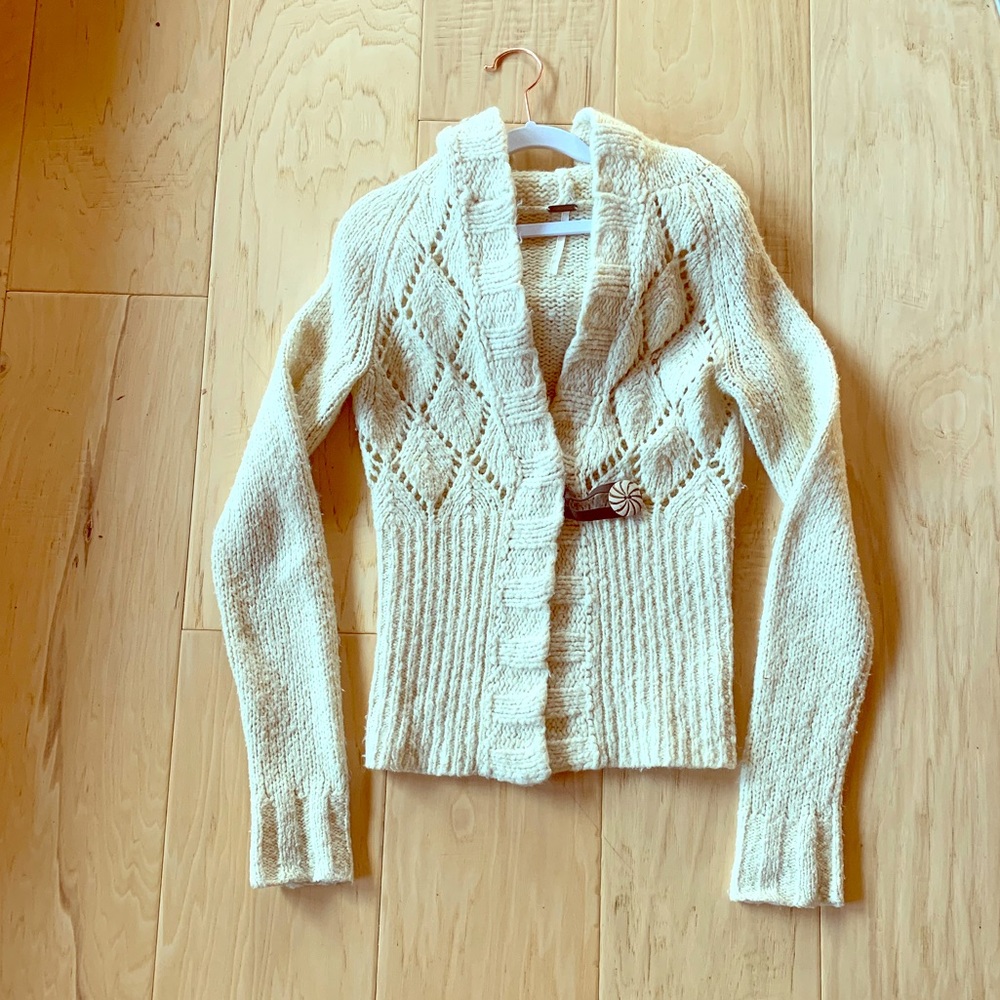 Free People | Ivory Wool Sweater